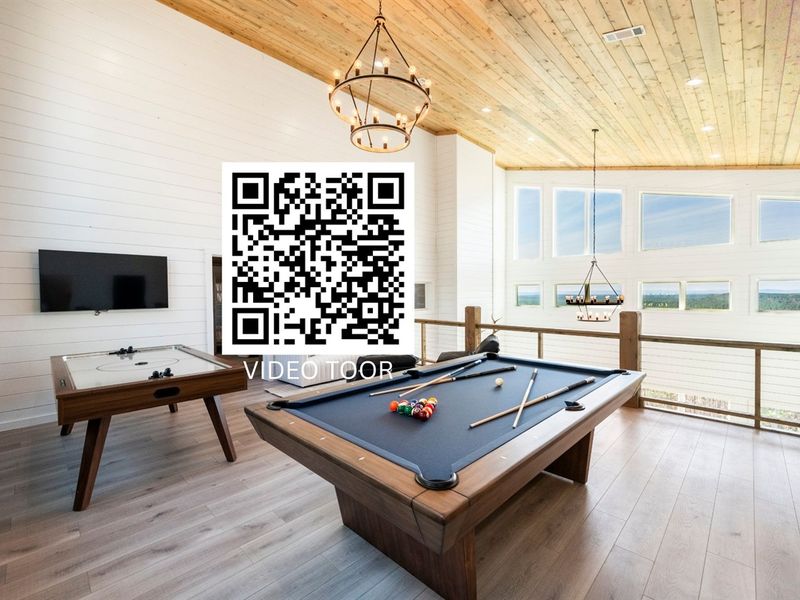Game on! 8-ft regulation pool table for friendly competition.