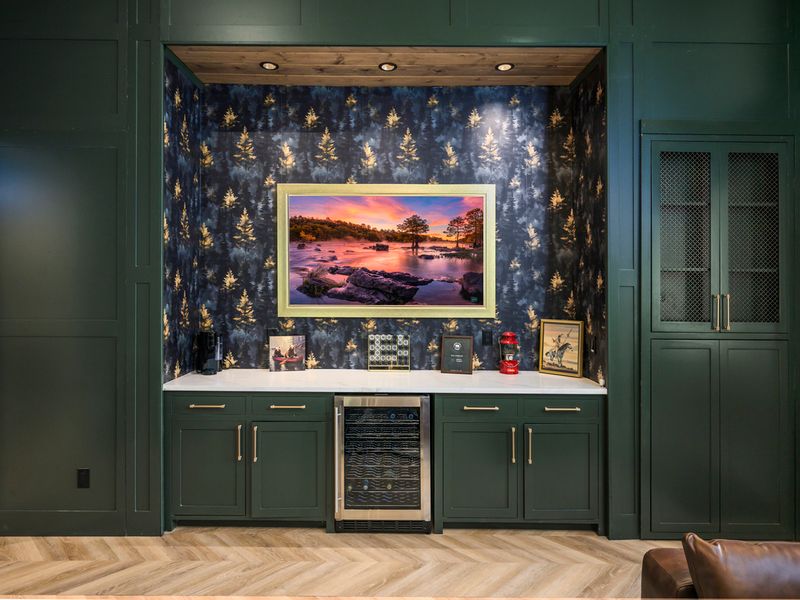 Grab a drink, enjoy the wine cooler, and settle in for an evening of games and conversation.