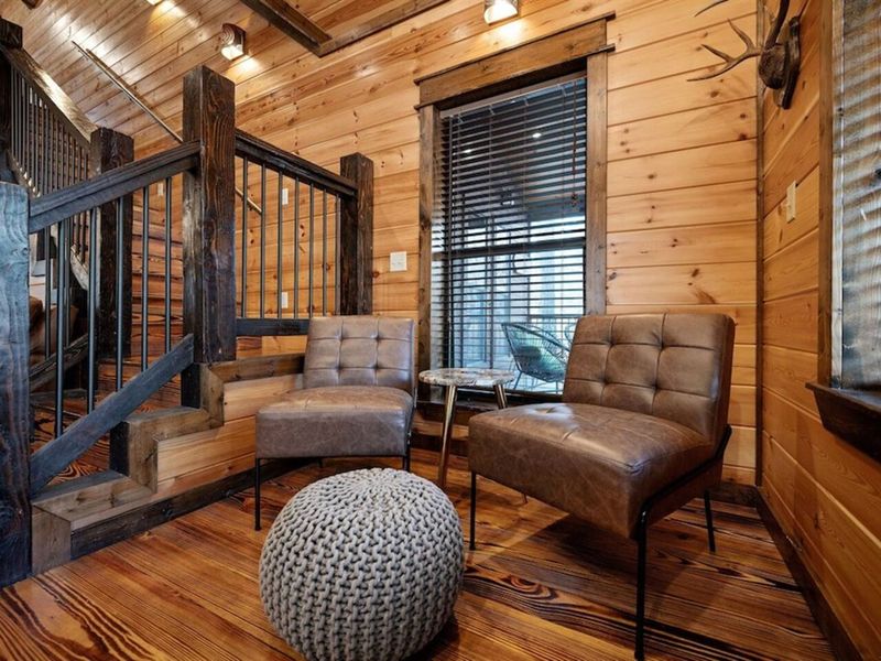 Seating area for games or maybe reading a book.