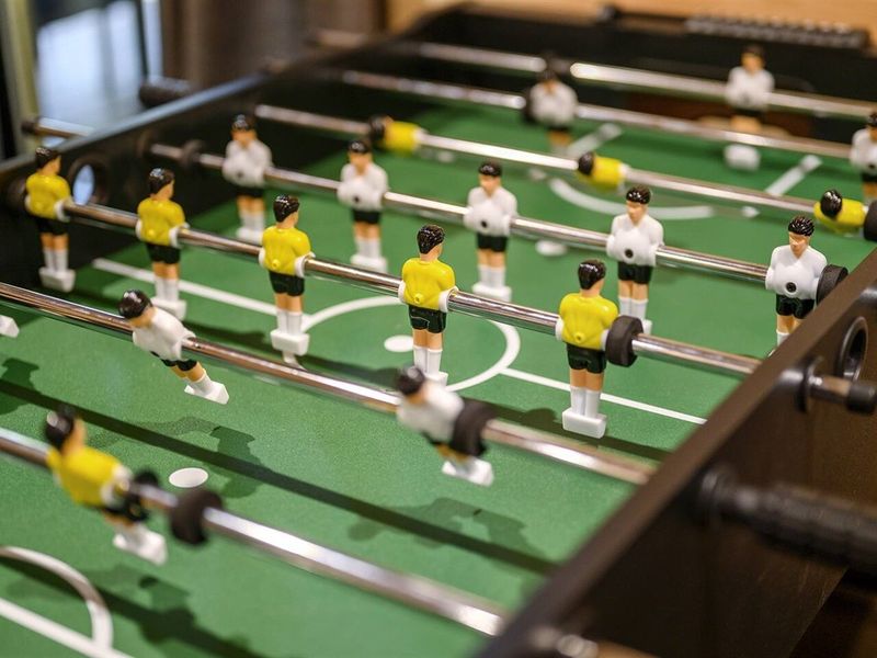 Who will reign the foosball champion by the end of your trip?