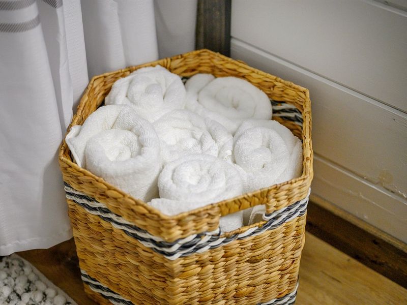 Indulge in plush towels for a relaxing experience