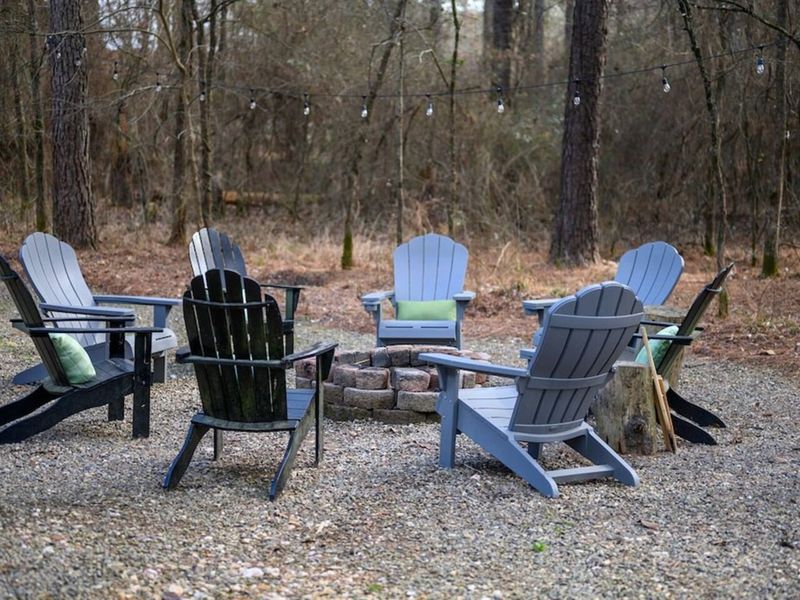 Laugh with friends and family on a cool evening around a campfire! Smores anyone?