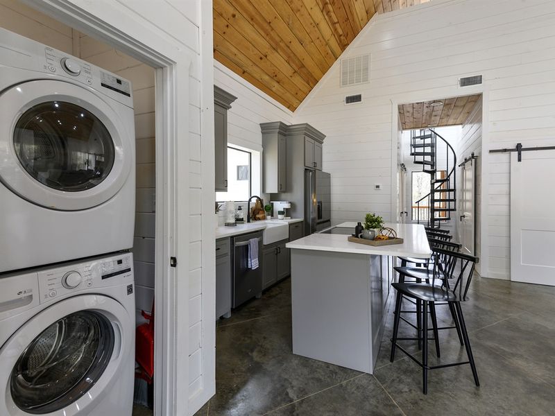 Our  hidden convenient  washer and dryer ensure you stay fresh and relaxed throughout your stay