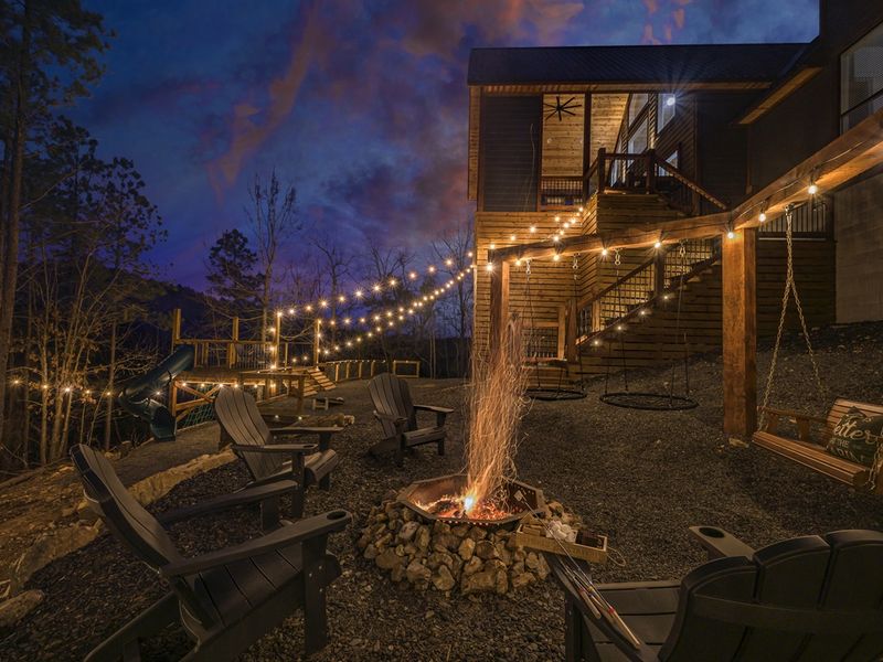 Gather under the stars and enjoy the sounds of the forest.