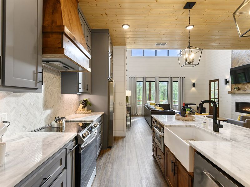 Plenty of counter space to prep a meal