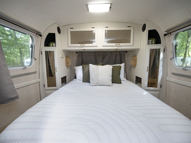 Texas Pecan Airstream Bedroom