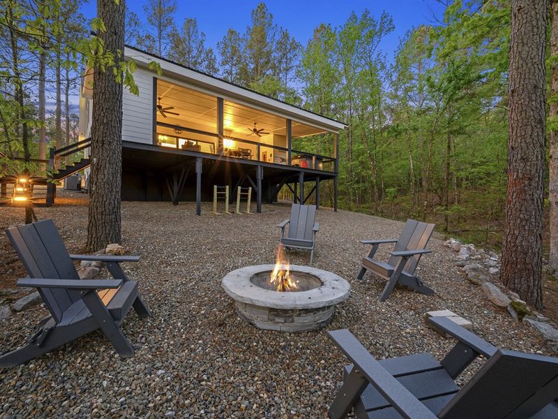 Complimentary firewood provided for the firepit