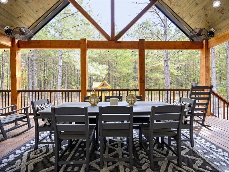 Have a meal outside on the deck!