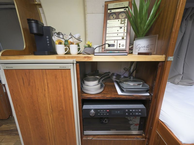 Pennsylvania Eastern Hemlock Airstream kitchen