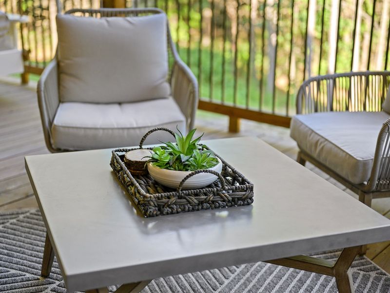 Enjoy that good coffee outside on the deck