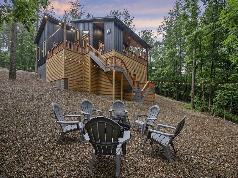 Grab your s'mores ingredients and pull up an Adirondack chair to gather around the campfire