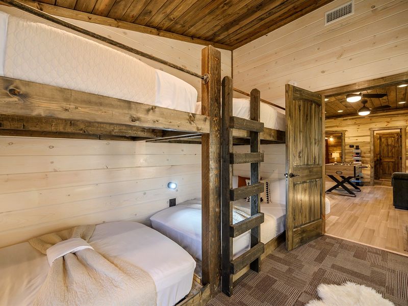 Climb the ladder, pick your bunk, and make it your mountain hideaway
