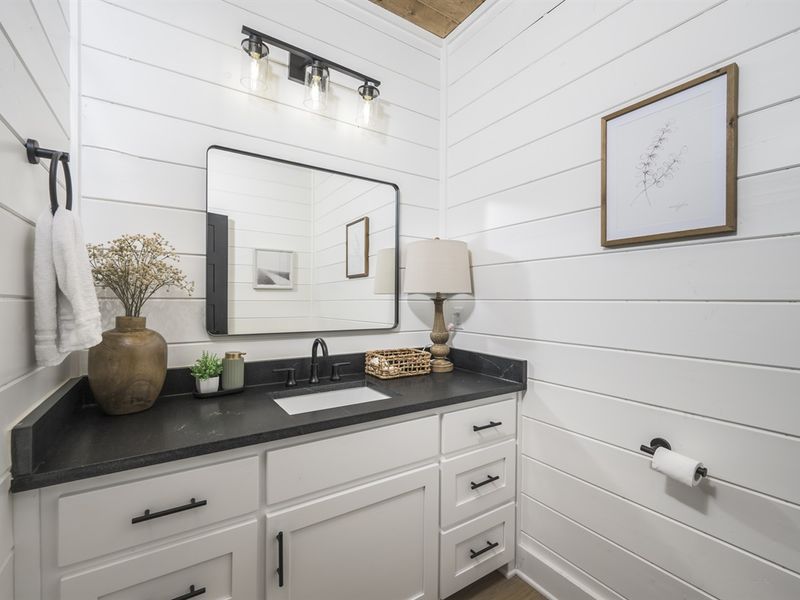 Convenient comfort on the main floor, A handy spot for quick refreshes