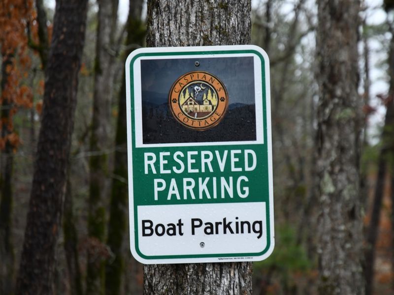 "Dedicated boat parking"