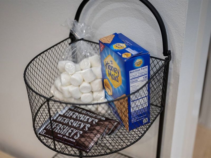 A vacation to a cabin in the woods isn't complete without s'mores