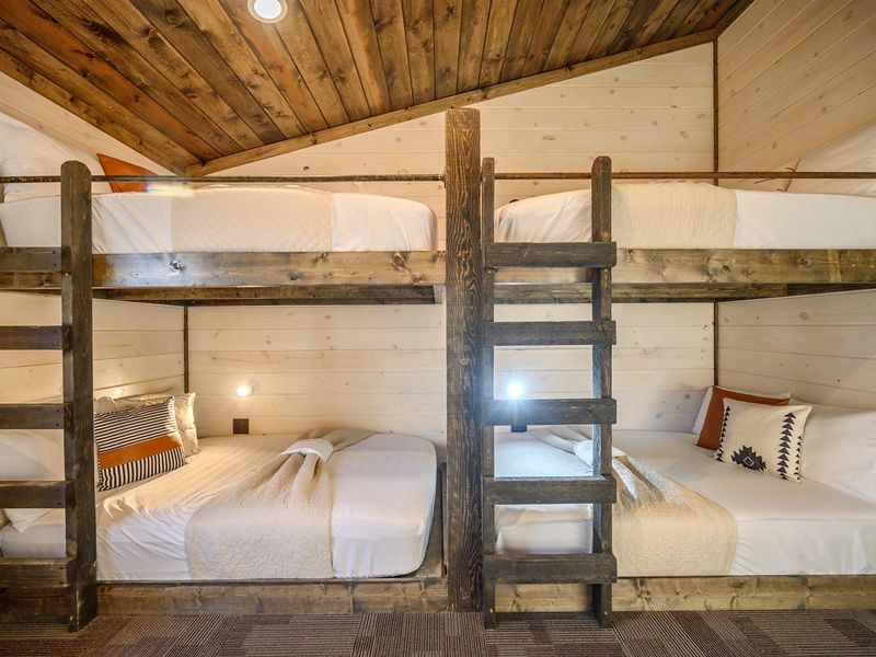 Four cozy beds mean everyone gets their own comfy spot