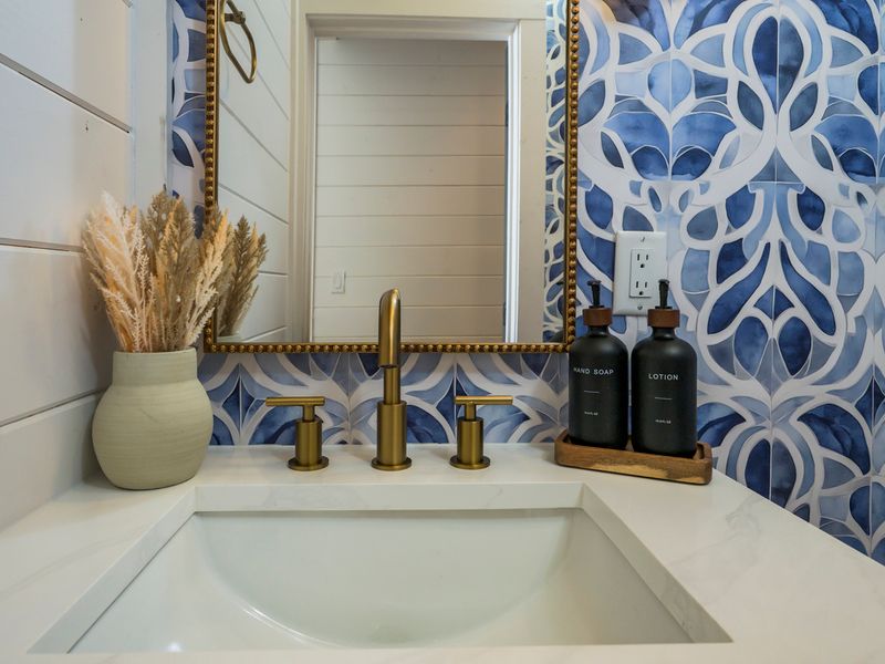 From the custom vanity to the beautiful patterned tile, every detail was chosen to create a comfortable and memorable stay.