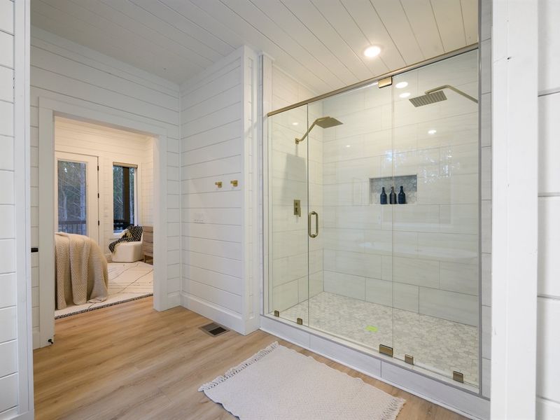 Start and end your day in a beautifully designed space that feels like a private spa.