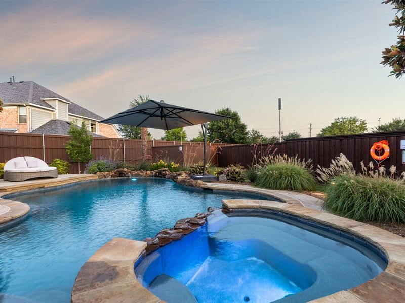 Sparkling private pool and spa—your own resort-style escape.