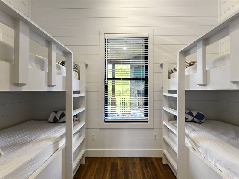 Surprise! There's another bedroom in the upstairs primary bathroom closet.