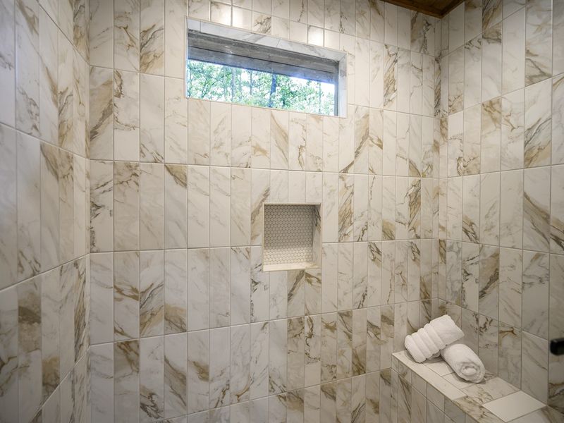 Large walk-in shower