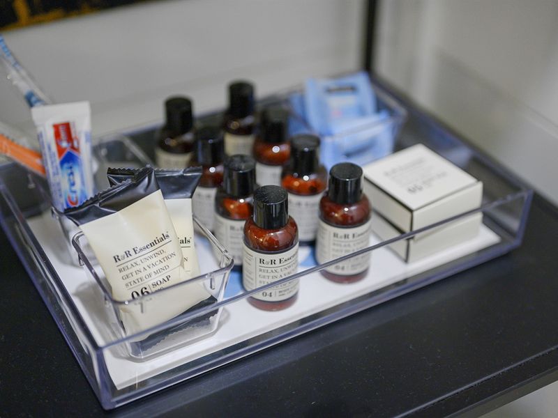 Luxurious toiletries and spa-quality towels turn every bath into a pampering experience.