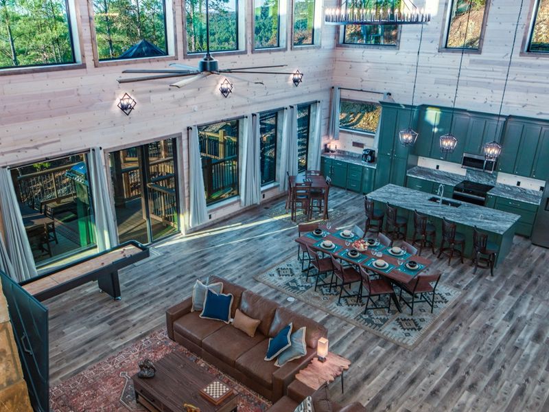 Living, dining and dreaming - all under one breathtaking roof.