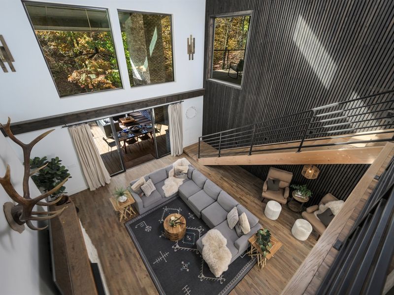 Designed to impress and built to relax—this elevated living area brings modern cabin style to life in Broken Bow