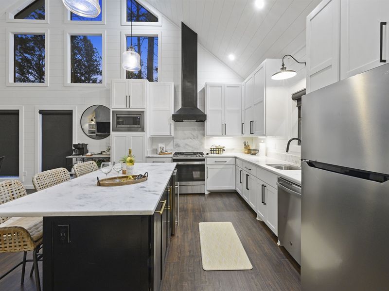 Enjoy the comfort of a private kitchen, perfect for preparing and sharing meals together.