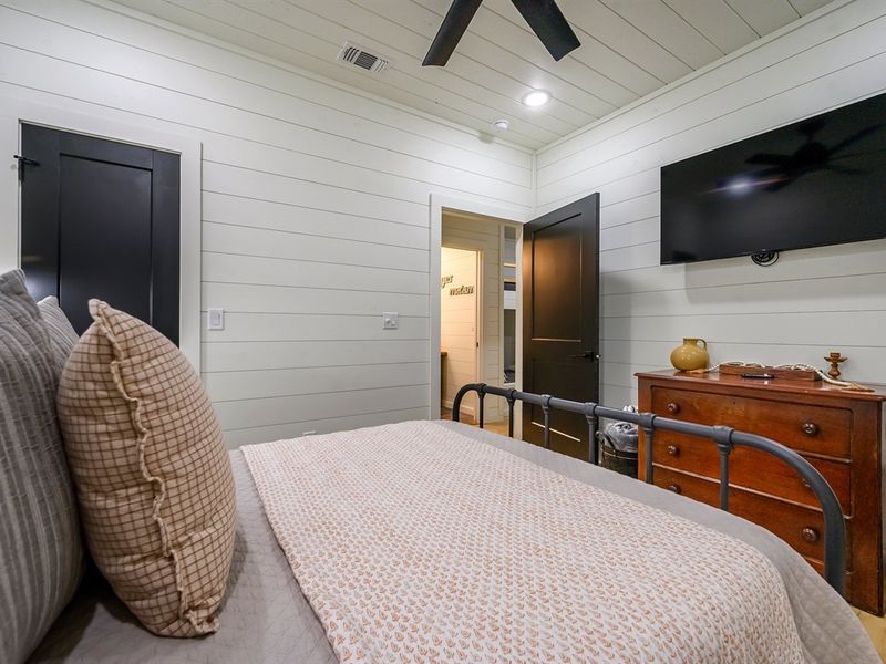 Every room tells a story with its own unique, hand-selected antique decoration.