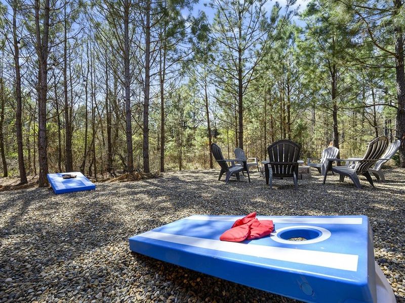 Perfect spot for games, laughter, and campfire stories