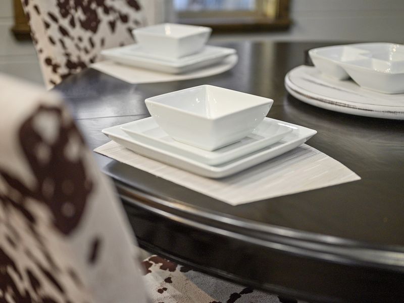 Place settings for your meals