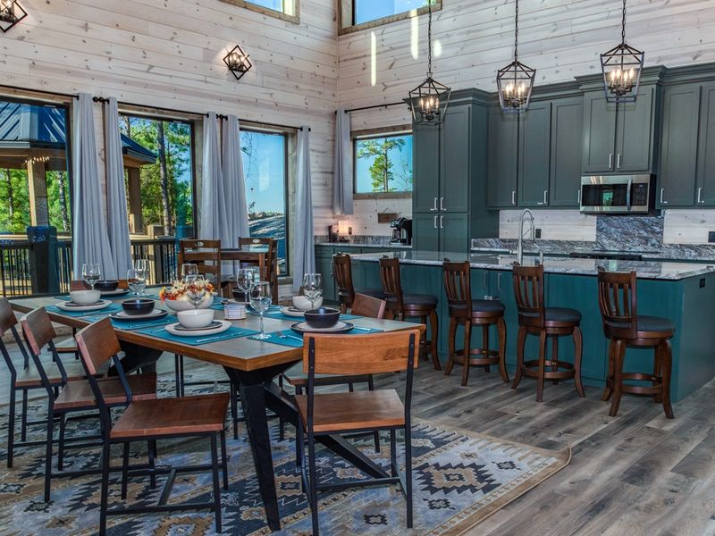 Kitchen to table, with a side of scenery.