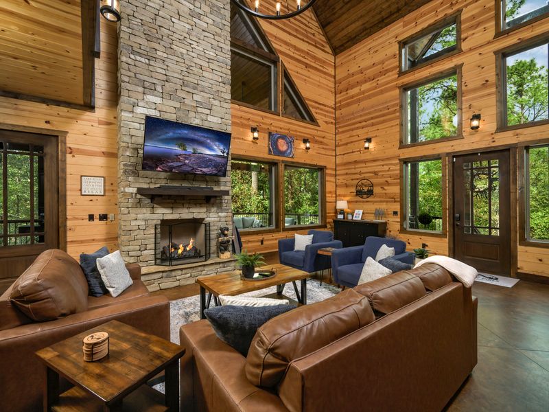Escape to the peaceful charm of cabin living, where cozy comfort and the beauty of nature create the perfect retreat.