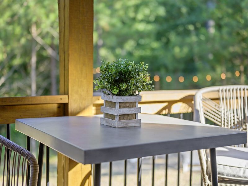 Enjoy that "great" breakfast you made, on the deck