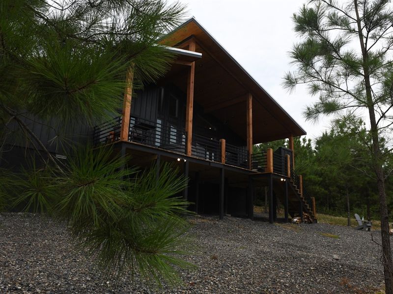 Expansive back porch with views for miles