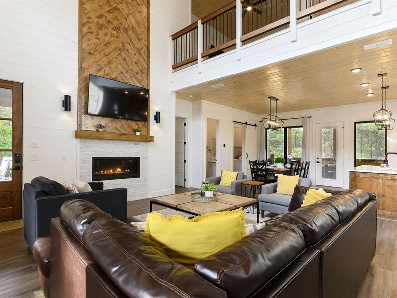 Beautifully decorated living room