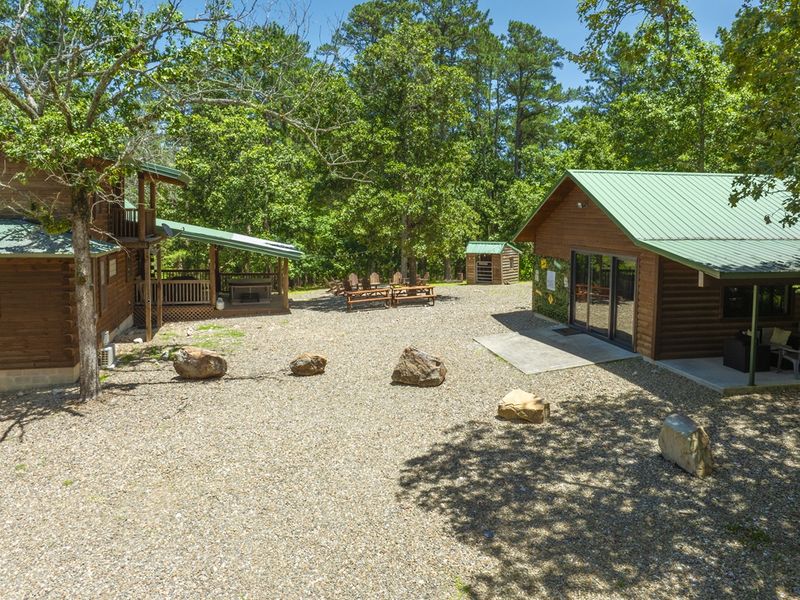 Exterior view of the main house (left photo) and casita (right photo)