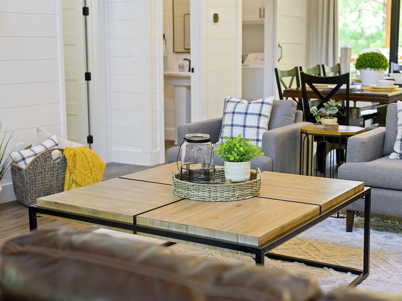 Coffee table perfect size for board games and puzzles