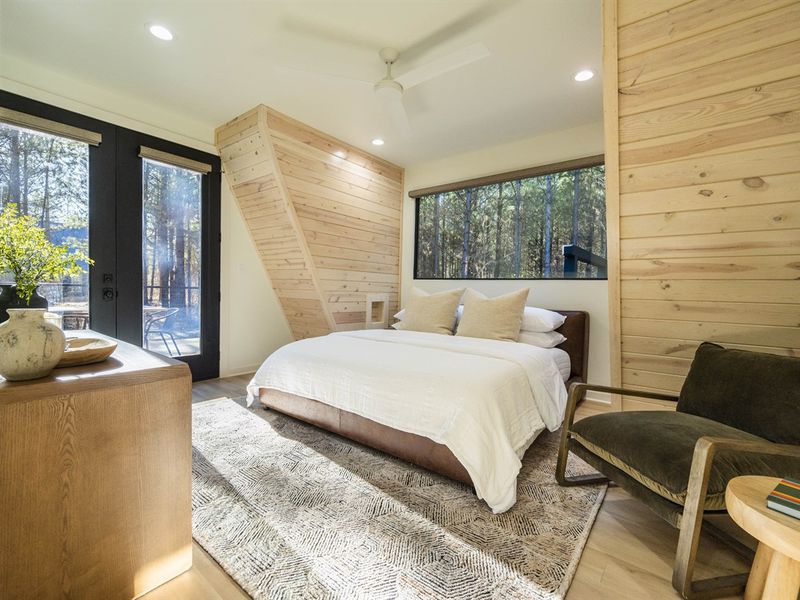 King ensuite has direct access to the back deck area, the perfect place to enjoy your morning coffee or evening wine.