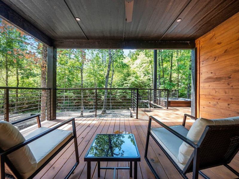 Walk-out patios on each downstairs king bedroom