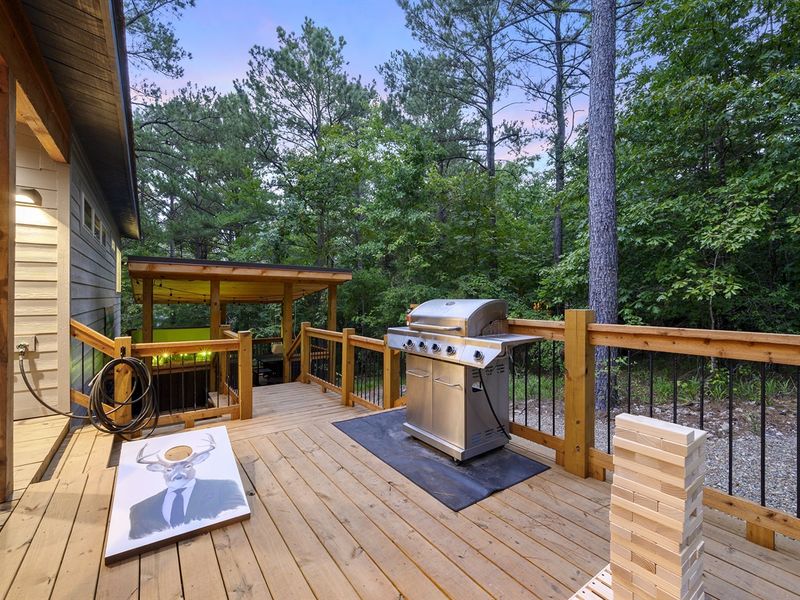 Finding peace in our little backyard oasis, where BBQs and lazy afternoons blend seamlessly with nature's embrace.