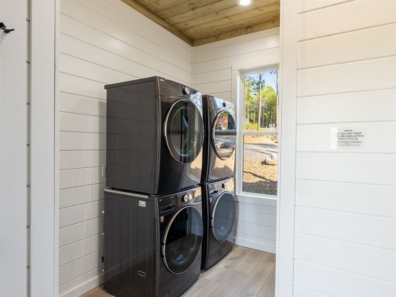No need to overpack when you have laundry on-site