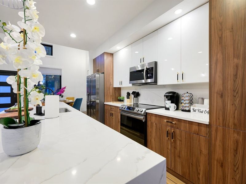 A welcoming kitchen where comfort meets cabin charm