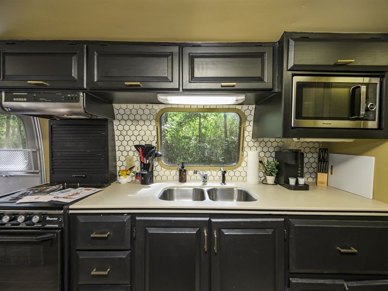 Florida Palmetto Airstream kitchen