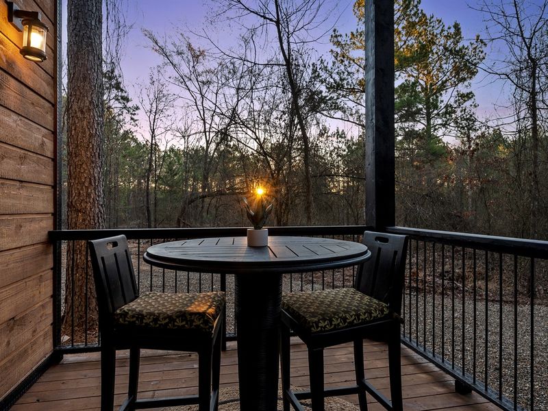 Quiet, peaceful, and surrounded by trees — your own little escape.