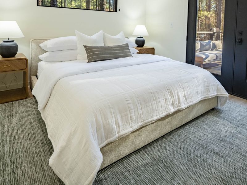 High-end linens and extra pillows for a blissful night's sleep