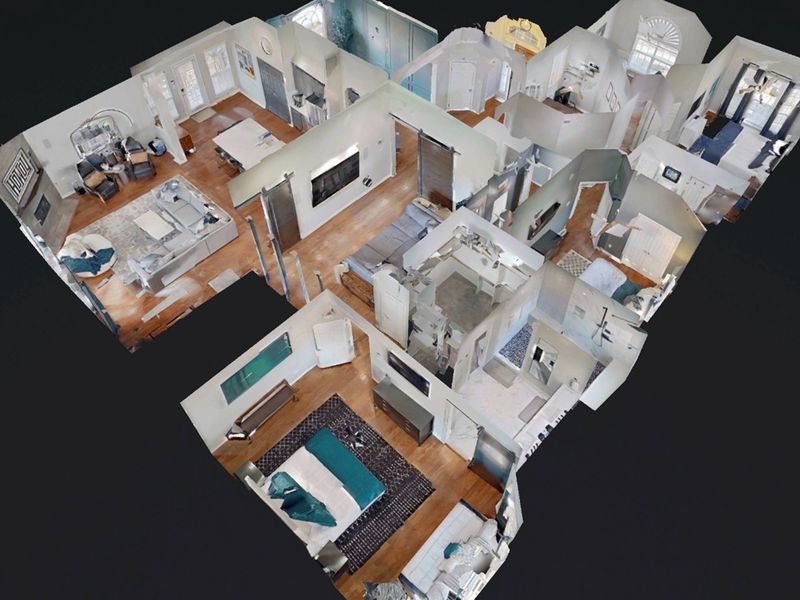 A full 3D walkthrough view showing the layout, flow, and spacious design of the entire home