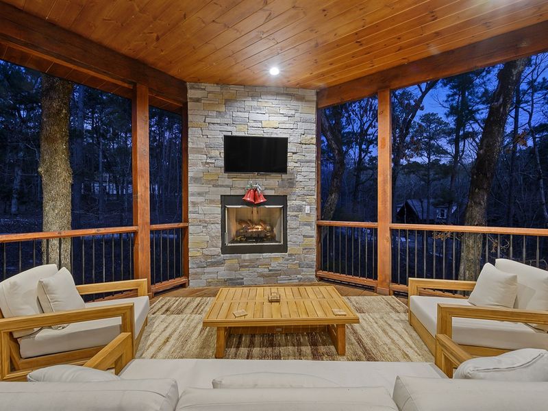 Cozy up by the fireplace and let the warmth of the flames ignite your romantic getaway.