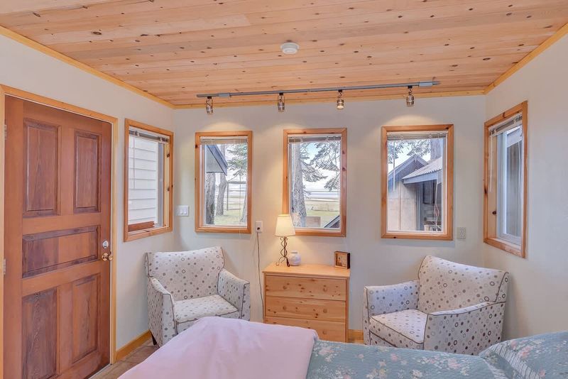 Cabin acts as fourth bedroom and third bathroom. 
